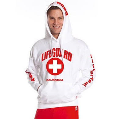 Red Lifeguard hoodie - LIFEGUARD